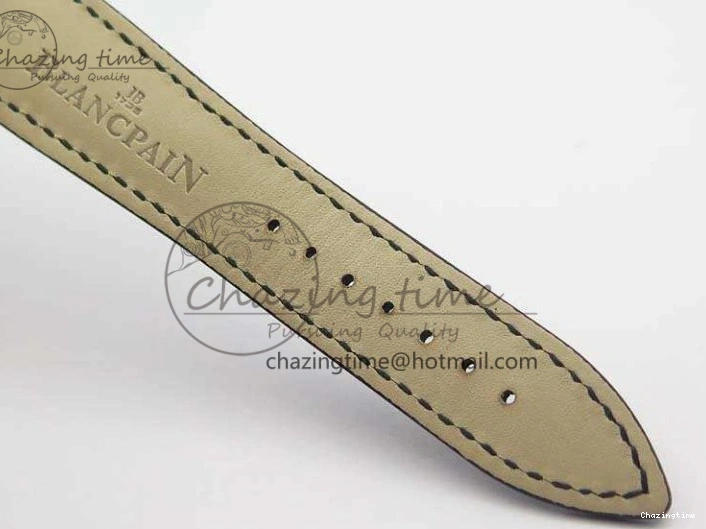 0519 Villeret 6651 SS ZF 1:1 Best Edition White Dial On Black Leather Strap A Practical 8098